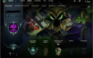 Conta LOL Plat 3 - bom mmr