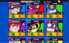 CONTA BRAWL STARS 26k 43/45 - 28 STAR POWER