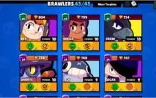 CONTA BRAWL STARS 26k 43/45 - 28 STAR POWER