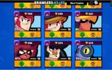 CONTA BRAWL STARS 26k 43/45 - 28 STAR POWER