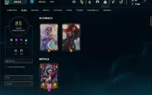 Bronze 1 com 90 Champs e 85 Skins