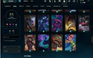 Bronze 1 com 90 Champs e 85 Skins
