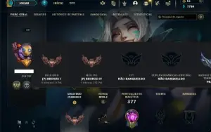 Bronze 1 com 90 Champs e 85 Skins