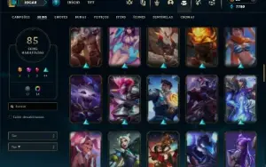 Bronze 1 com 90 Champs e 85 Skins