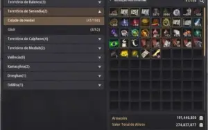 Conta SA Lv 61 Barraca P2W e muito mais