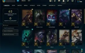 Conta Mestre com 35 Champs e 37 PDL ( 66% de Win Rate )