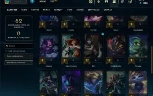 Conta Mestre com 35 Champs e 37 PDL ( 66% de Win Rate )