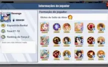 Conta level 99(max) Bleach Imortal Soul com VIP 13
