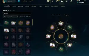 Mestre com 30 Champs e 2 Skins + 10 Fragmentos