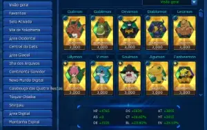 Conta LADMO Digimon Master Online !! Zeed / AoA / Bagra / X7