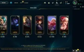 Conta gold IV Muitas skins boas espolio