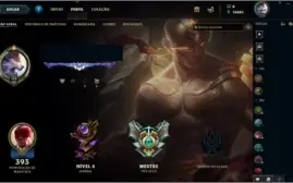 Conta LoL - Diamante III, Mestre 3x3, Todos Champs, 68 skins