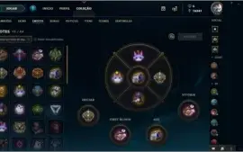 Conta LoL - Diamante III, Mestre 3x3, Todos Champs, 68 skins