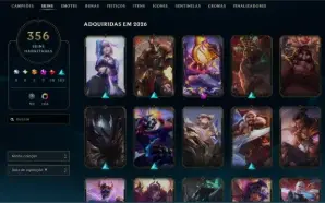 VLR Radiant & LOL Diamond | 356 Skins LOL e várias no VLR