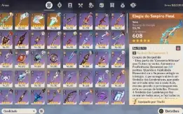 AR57 - 12 personagens 5* e 6 armas 5*