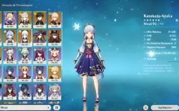AR57 - 12 personagens 5* e 6 armas 5*