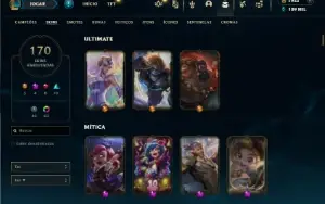 Esmeralda 4 com TODOS os champs e 170 Skins + 1.1kk de Zoe