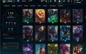 Esmeralda 4 com TODOS os champs e 170 Skins + 1.1kk de Zoe