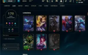 Esmeralda 4 com TODOS os champs e 170 Skins + 1.1kk de Zoe