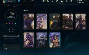 Esmeralda 4 com TODOS os champs e 170 Skins + 1.1kk de Zoe
