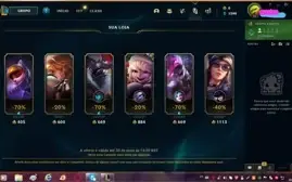 Conta nvl30 com Lux Academia de Batalha Prestígio