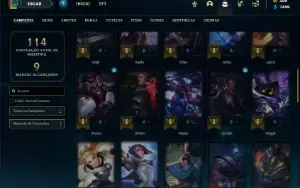 Conta Platina 2 com 55 Champs e 41 Skins + 2 Miticas