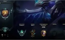 CONTA LOL PLATINA 4 (70 skins e 132champs) + VALORANT GOLD 2