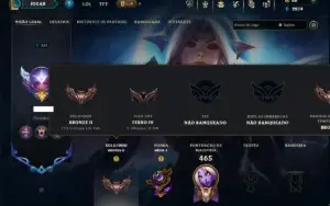 Bronze 2 com TODOS os Champs e 120 Skins ( ADC / SUP ) +RP