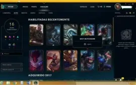 Conta lol Prata 2 / S6 E s7 / lindas skins