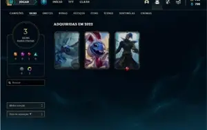 Conta prata 1 com 20 Champs e 3 Skins + 700 RP