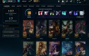 Mestre com 90 Champs e 25 Skins ( 53 PDL )