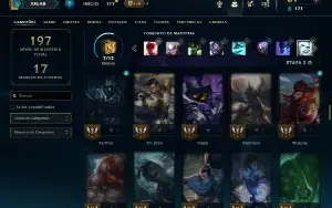 Mestre com 90 Champs e 25 Skins ( 53 PDL )