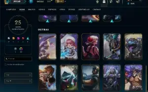 Mestre com 90 Champs e 25 Skins ( 53 PDL )