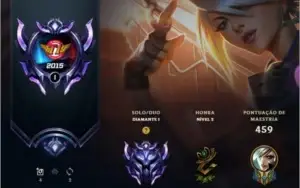 CONTA LOL DIAMANTE 1 300 CHAMPIONS 118 SKINS 20 M7 PAX SIVIR