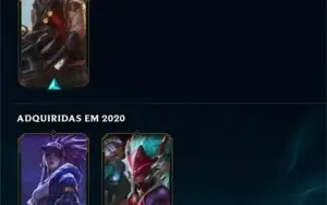 Conta sem ranque, level 30, com skins tops