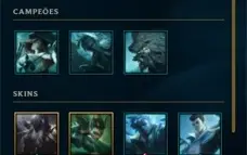 Conta sem ranque, level 30, com skins tops