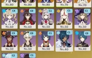 AR 46 - Xiao (C0) com Lança de Jade e Qiqi (C1)