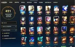 CONTA LOL - GOLD 5  125 Champions 72 Skins