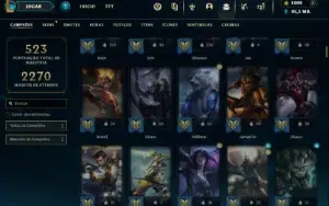 Ferro 3 com TODOS os champs e 272 Skins ( MAIN JG )