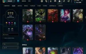 Ferro 3 com TODOS os champs e 272 Skins ( MAIN JG )
