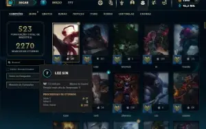 Ferro 3 com TODOS os champs e 272 Skins ( MAIN JG )