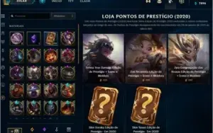 CONTA LEAGUE OF LEGENDS PRATA 1 - 467 SKINS