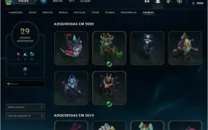 CONTA LEAGUE OF LEGENDS PRATA 1 - 467 SKINS