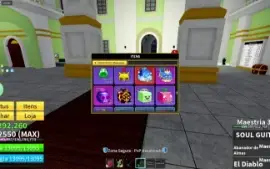 Conta blox fruits com dragon sanguine todas espadas e armas