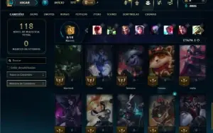 Ferro 1 com 35 Champs e 2 Skins