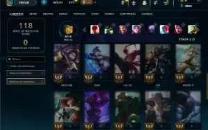 Ferro 1 com 35 Champs e 2 Skins