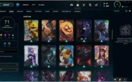 Conta Diamond, Com 102 campeões e 71 skins