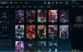 Conta Diamond, Com 102 campeões e 71 skins