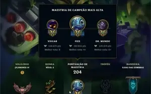 Conta LOL De 2018 com várias skins e todos os dados.