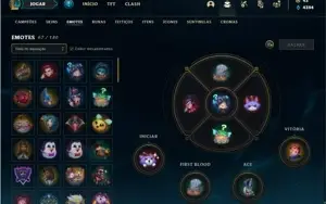 Conta ouro 4 com 106 Champs e 57 Skins